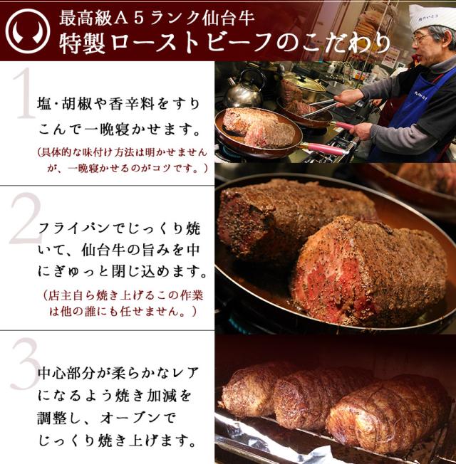 ローストビーフのこだわり
