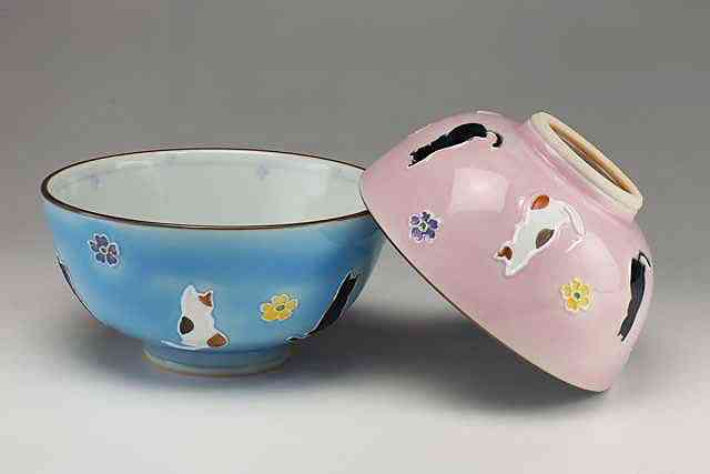 送料無料】 京焼 清水焼 夫婦茶碗 組飯碗 2客セット ご飯茶碗 交趾花