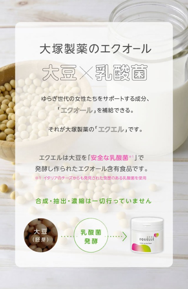 エクオール 大塚製薬 エクエル パウチ 120粒 3個 大豆イソフラボン