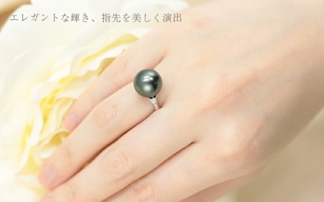 日本製通販 Pt900 入学式 卒業式 成人式 結婚式 冠婚葬祭 グリーン ブの通販はau PAY マーケット - Jeweluce|商品ロットナンバー:49 黒蝶真珠 11mm ダイヤモンド 0.1ct リング パール 黒真珠 真珠 1粒 フォーマル 特価お得