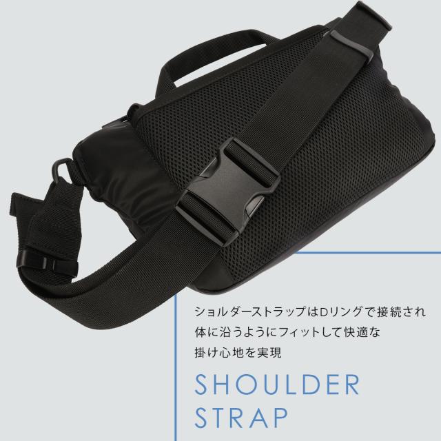 商品レビューで+5%｜DSBK ボディバッグ メンズ ダントツ撥水 軽量 B5 4.5L DANTOTSU JXF-3436