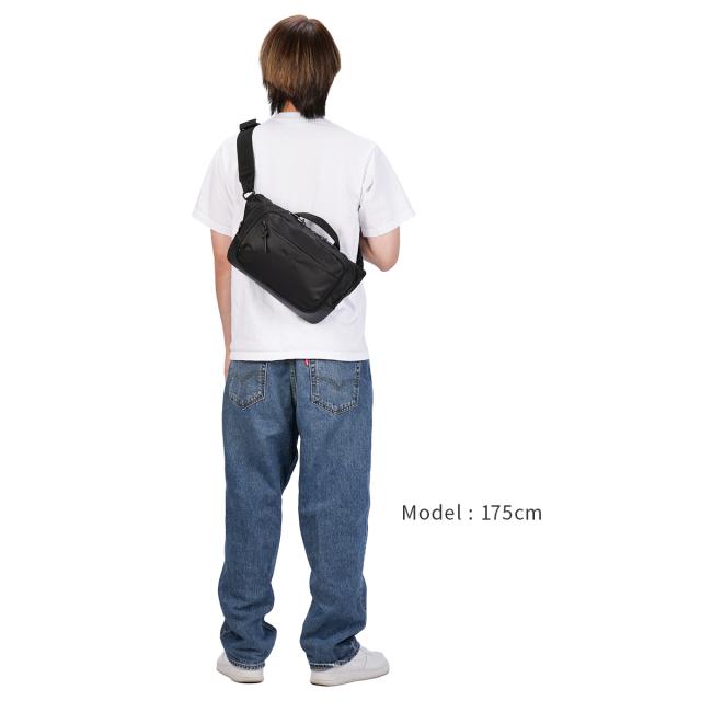 商品レビューで+5%｜DSBK ボディバッグ メンズ ダントツ撥水 軽量 B5 4.5L DANTOTSU JXF-3436