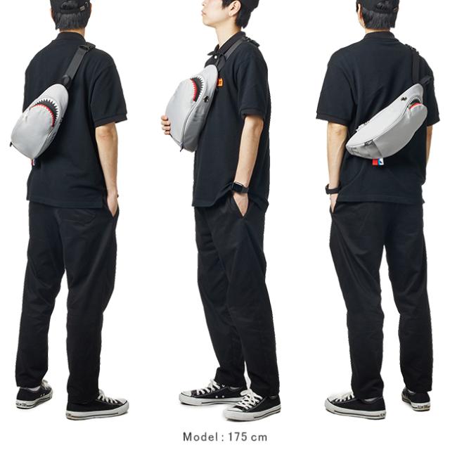 商品レビューで+5%｜モーンクリエイションズ シャーク ボディバッグ