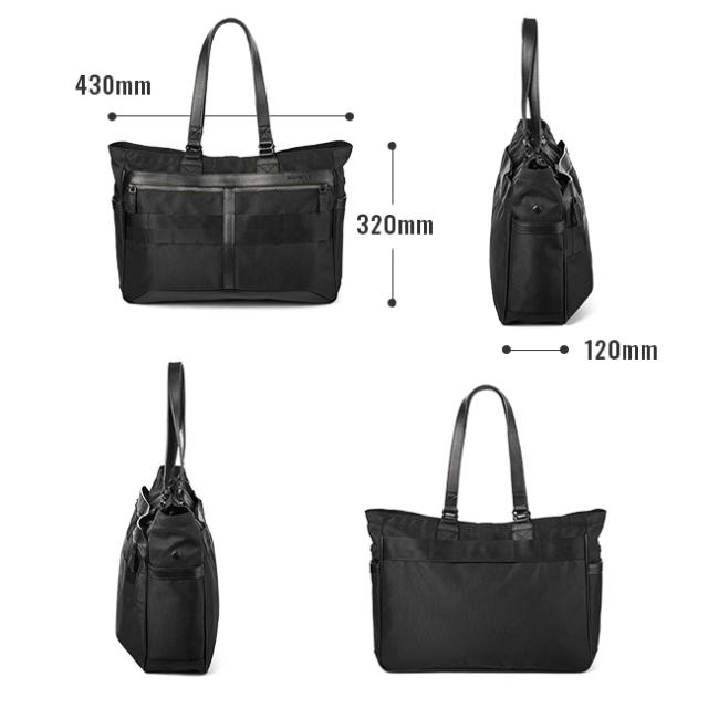 商品レビューで+5%｜ブリーフィング トートバッグ メンズ 大容量 肩掛け 横型 日本製 黒 14.3L ファスナー付き ビジネスバッグ ビジネストート フュージョン BRIEFING FUSION SQ TOTE HD BRA203T05