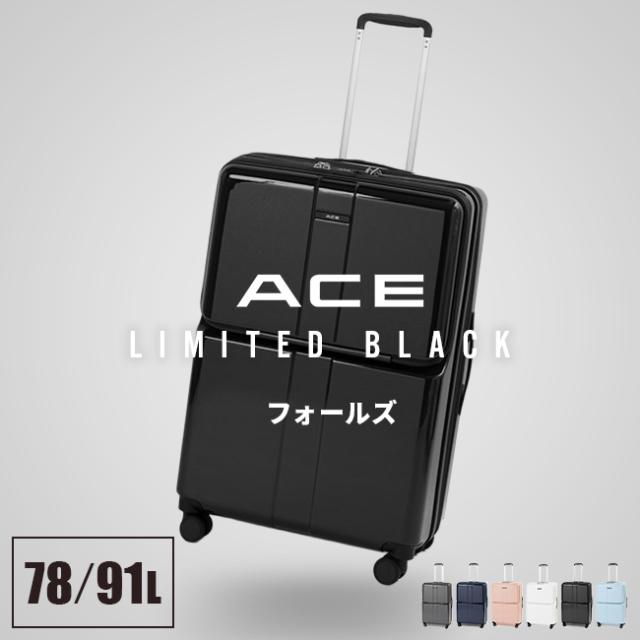 商品レビューで+5%｜限定ブラック エース フォールズ スーツケース L