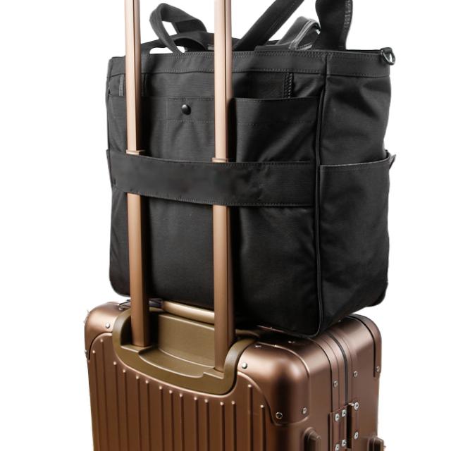 商品レビューで+5%｜DSBK トートバッグ メンズ ブランド ファスナー付き 大きめ 大容量 撥水 A4 18.5L 2WAY ディーエスビーケー KOH-3383