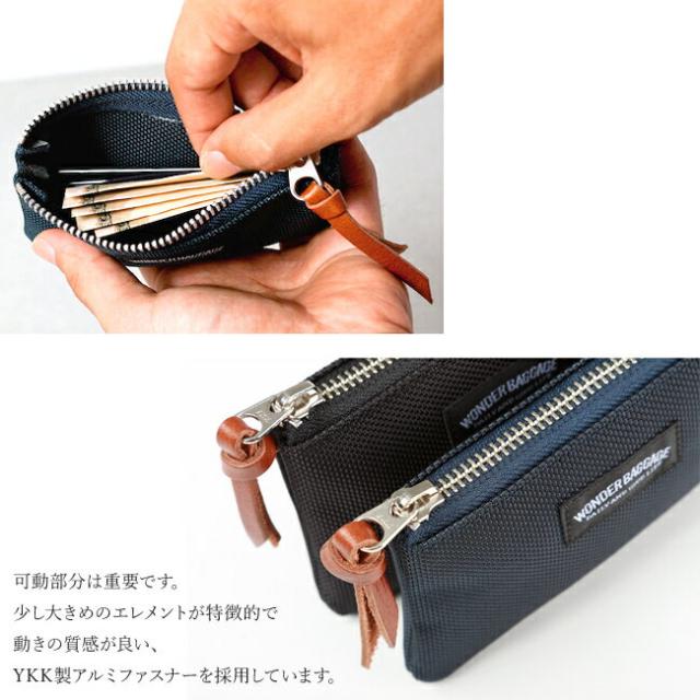 WONDER BAGGAGE ワンダーバゲージ Goodmans グッドマンズ Small Wallet スモールウォレット 財布 極小財布 WB-A-004