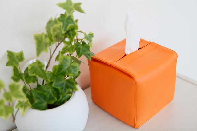 ティッシュケース ティッシュカバー「JECY cube」PVC レザー 抗菌