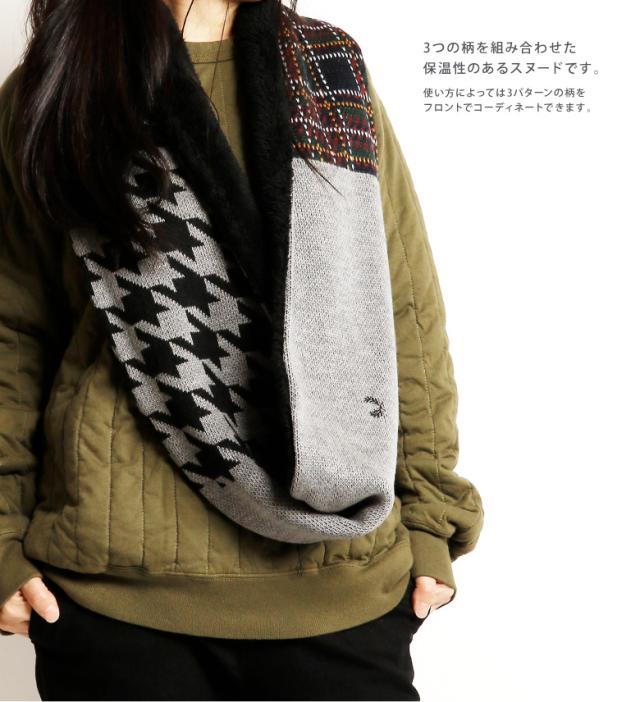 Fred Perry フレッドペリー ニットスヌード マフラー ネックウォーマー