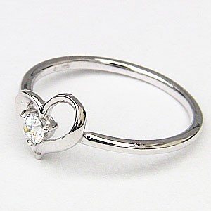 国産日本製 ハートリング ダイヤモンドリング ピンキーリング ダイヤモンド指輪 ダイヤモンド0.10ct ハートモチーフ 指輪 おしゃれの通販はau PAY マーケット - 真珠の杜｜商品ロットナンバー：260980944 即納限定品