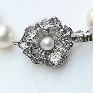 真珠:パール:あこや本真珠ネックレス:パールネックレス:クリームピンク系:7.0mm-7.5mm:アコヤ本真珠:チョーカー