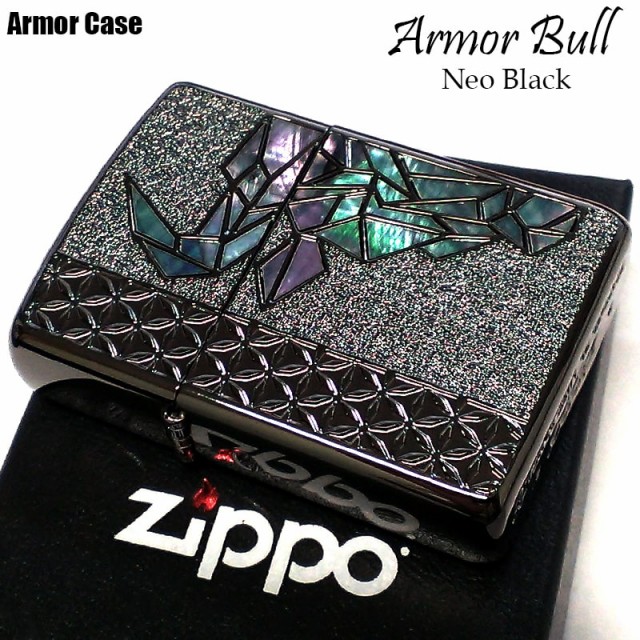 ZIPPO多数出品中ZIPPO ライター Bull アーマー ジッポー 限定 シェル 牛 天然貝象嵌