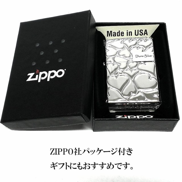 ZIPPO ハート ジッポ ライター FILL LOVE レディース シルバー 可愛い