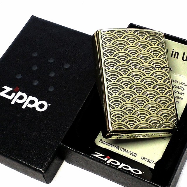 ZIPPO ライター 龍 ジッポ ドラゴン 和柄 ブラス 彫刻 両面加工