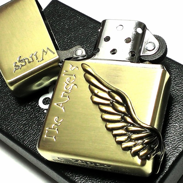 ZIPPO エンジェルウィング ジッポ ライター 大型3面メタル 