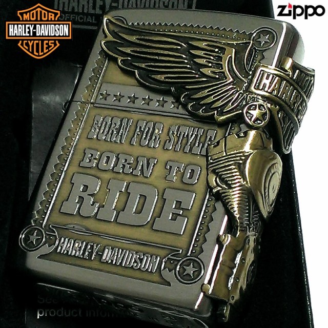 ZIPPO ライター ハーレーダビッドソン ジッポ アンティークシルバー