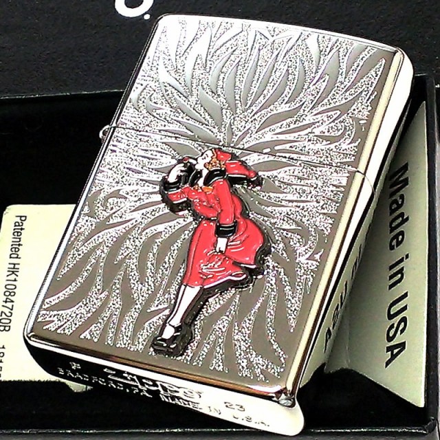ZIPPO ライター ウィンディガール WINDY シルバー メタル レトロ