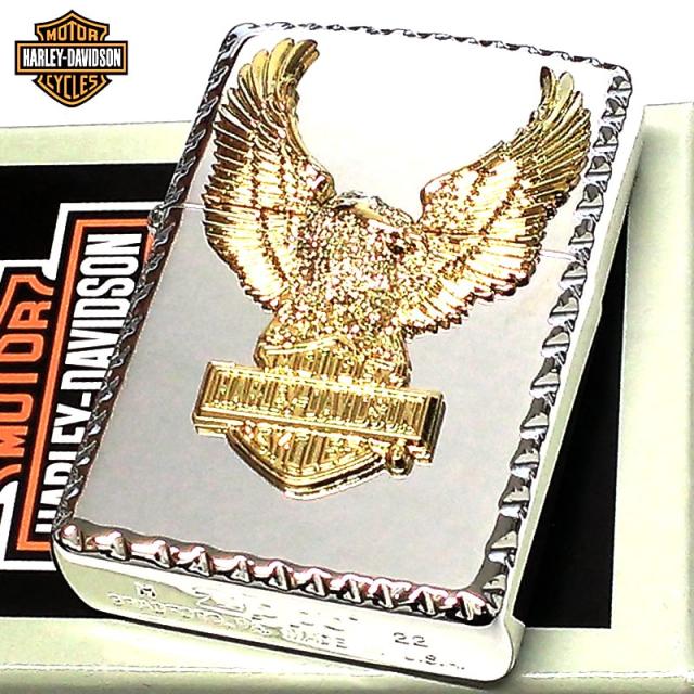 Harley-Davidson Zippoライター 鷲デザイン Zippo Harley-Davidson® Laser Fancy Fill High Polish Black
