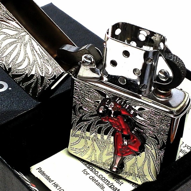 ZIPPO ライター ウィンディガール WINDY シルバー メタル レトロ