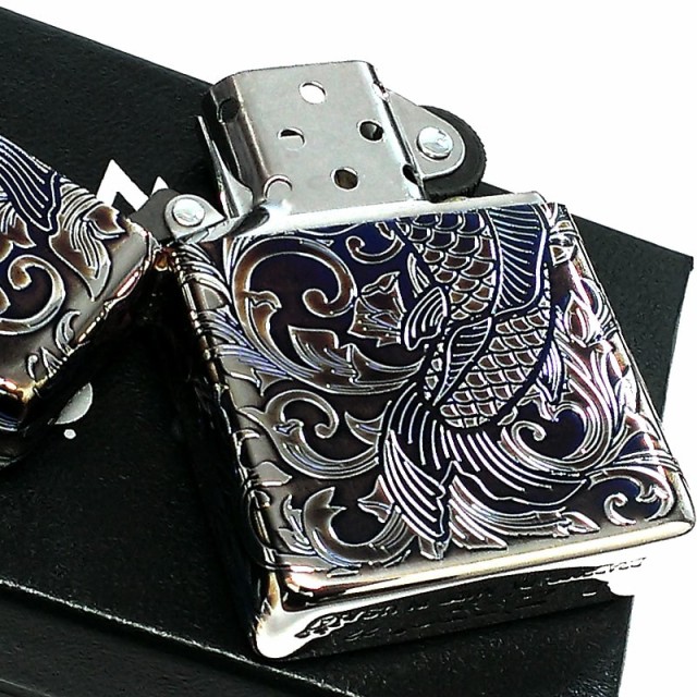 ZIPPO アーマー アラベスク 昇鯉 ジッポ ライター オーロラ