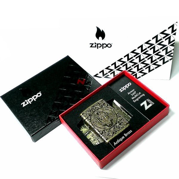 ZIPPO ライター アーマー ジッポ コンスタンティン 4面連続彫刻