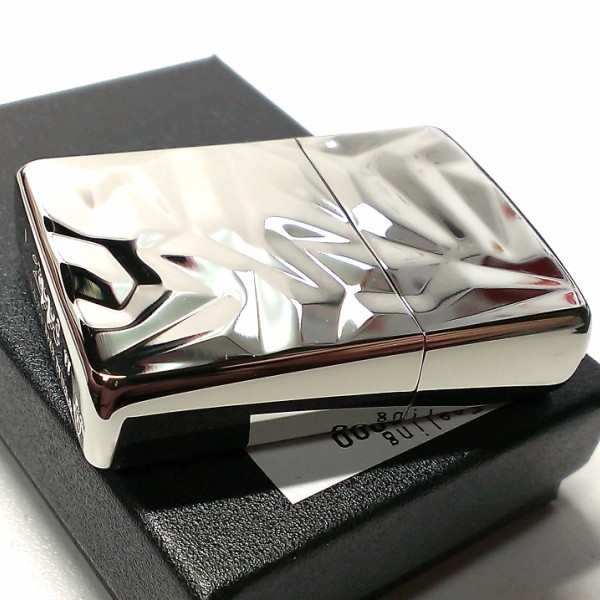 ZIPPO アーマー ジッポ ライター アイスカット シルバー White