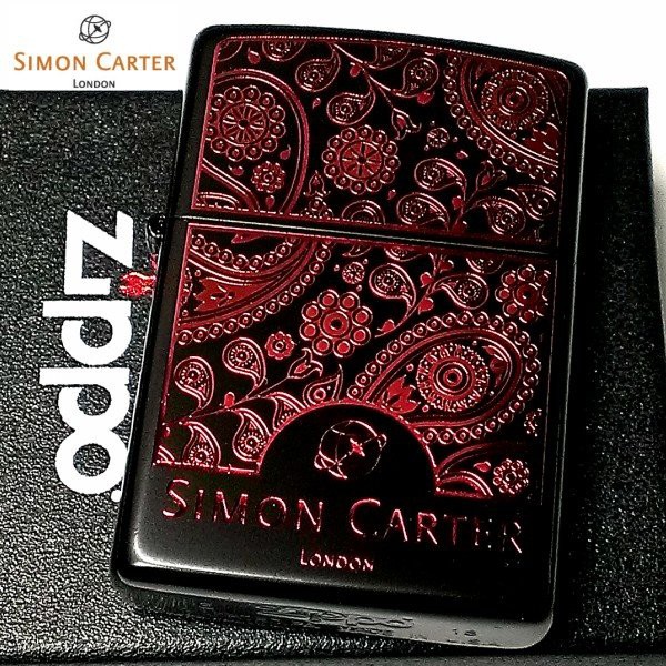 ZIPPO ライター サイモンカーター ジッポ ペイズリ— マットブラック