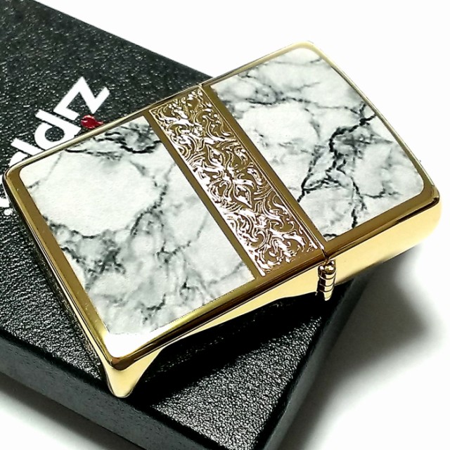 ZIPPO ライター アラベスク＆大理石 ジッポ Arabesque Marble 両面