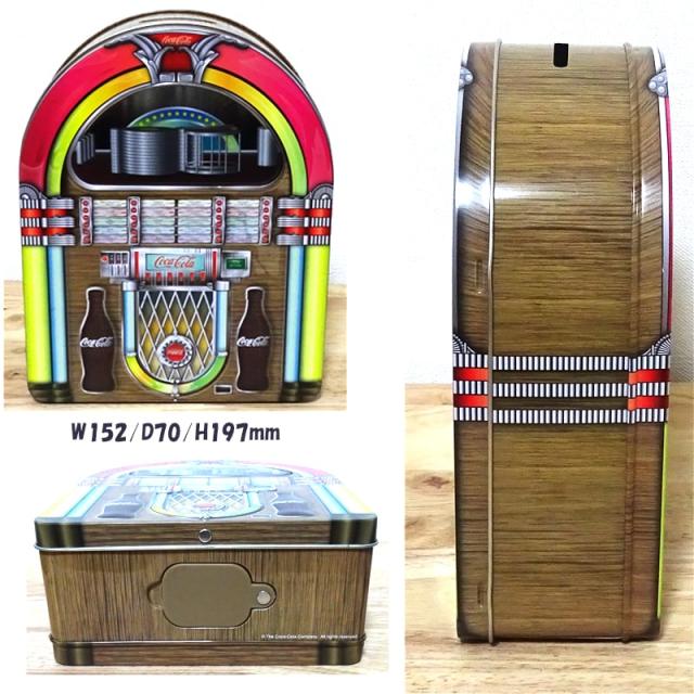 希少⭐️USAビンテージコカコーラジュークボックス型バンク貯金箱 貯金箱 かわいい コカコーラ ジュークボックス ティンバンク