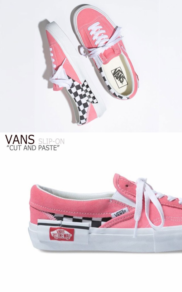 新しいコレクション バンズ スリッポン スニーカー Vans Cut And Paste Slip On カット アンド ペースト スリッポン Pink ピンク Vn0a3wm5vox1 シューズ 海外輸入 Petroleoenergia Com