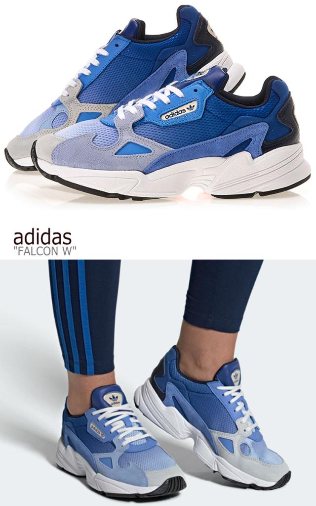 アディダス スニーカー Adidas レディース Falcon W ファルコン W Blue ブルー Ee5104 シューズ