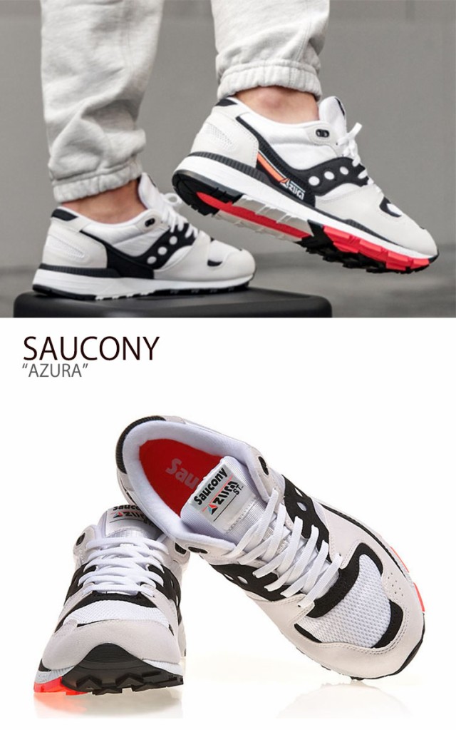 アウトレット セール長島 価格 メンズ アズーラ 通販 スニーカー サッカニー Azura Red ホワイト Saucony ネットショッピング Azura ブラック レッド Black S 11 White シューズ アウトレット 店舗 価格