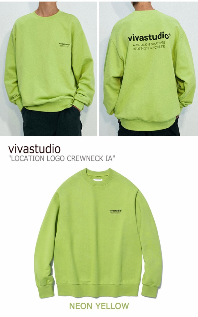 ビバスタジオ トレーナー vivastudio LOCATION LOGO CREWNECK IA ロケーション ロゴ クルーネック 全3色  IAVT20 JAVT20 KSVT20 ウェア｜au PAY マーケット