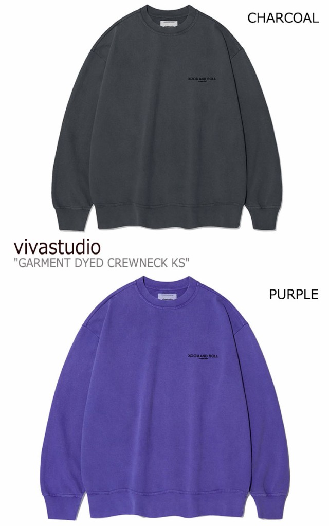 ませんので✑ ビバスタジオ クルーネック PURPLE CHARCOAL KSVT25 ウェアの通販はau PAY マーケット - DRESCCO|商品ロットナンバー:496885321 トレーナー vivastudio GARMENT DYED CREWNECK KS ガーメント ダイド きをさせて