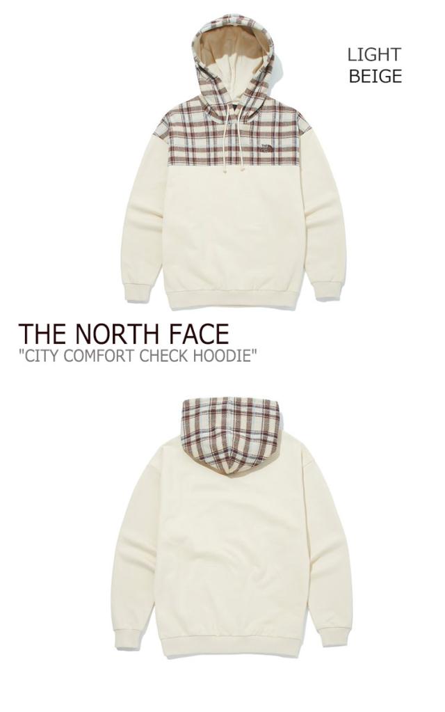 在庫一掃 ノースフェイス パーカ The North Face City Comfort Check Hoodie シティー コンフォート チェック フーディー Beige Nm5pm10a ウェア 海外最新 Wlhospitality Co Uk