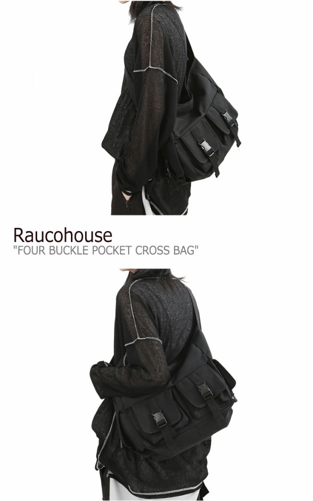 Raucohouse Four buckle pocket cross bag 84％以上節約 - バッグ