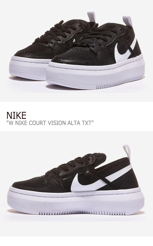 海外正規品 ナイキ スニーカー Nike W Nike Court Vision Alta Txt ウィメンズ ナイキ コート ビジョン アルタ Txt Black White Cw6536 001 シューズ 21公式店舗 Www Arnabmobility Com