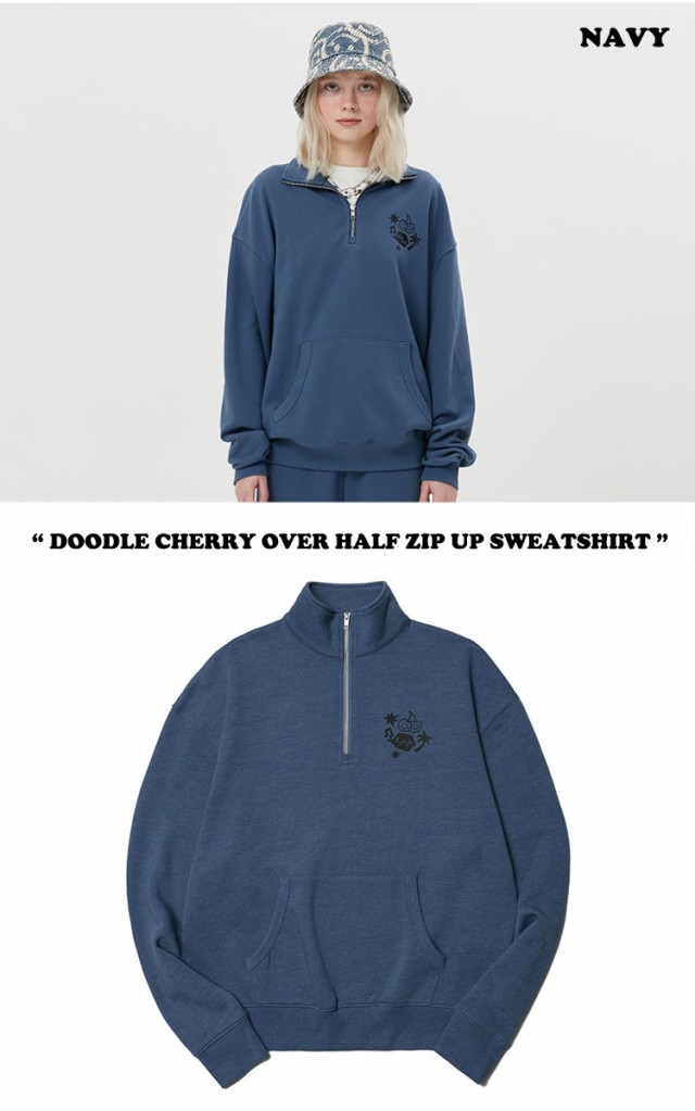 キルシー トレーナー KIRSH 正規販売店 DOODLE CHERRY OVER HALF ZIP