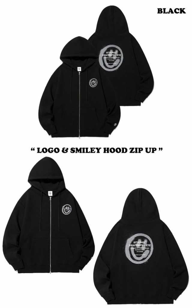 イスト クンスト パーカ IST KUNST LOGO & SMILEY HOOD ZIP UP