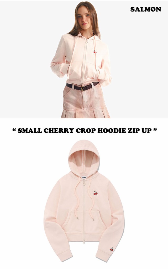 キルシー パーカ KIRSH 正規販売店 SMALL CHERRY CROP HOODIE ZIP UP