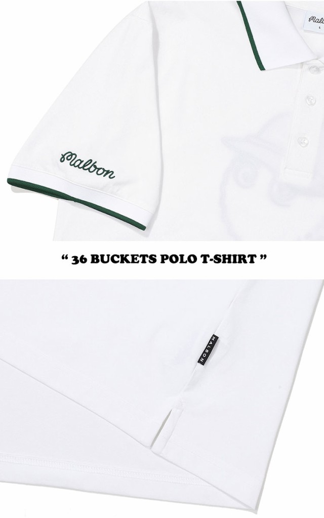 マルボンゴルフ ポロシャツ MALBON GOLF メンズ 36 BUCKETS POLO T