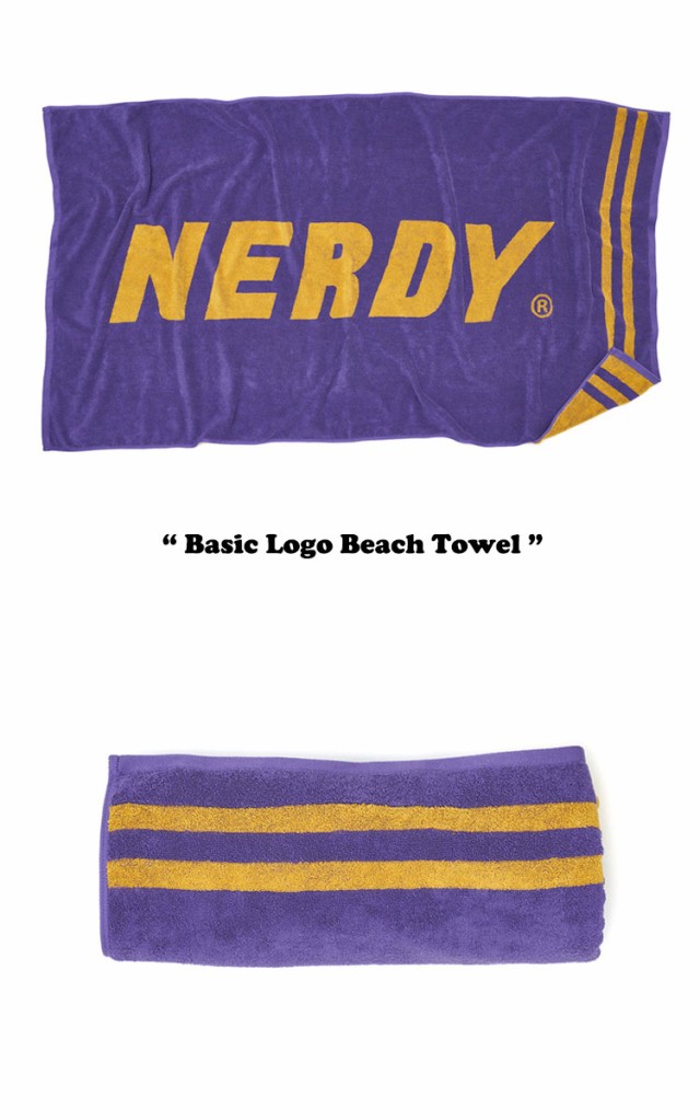 ノルディ タオル NERDY Basic Logo Beach Towel ベーシックロゴ ビーチ ...