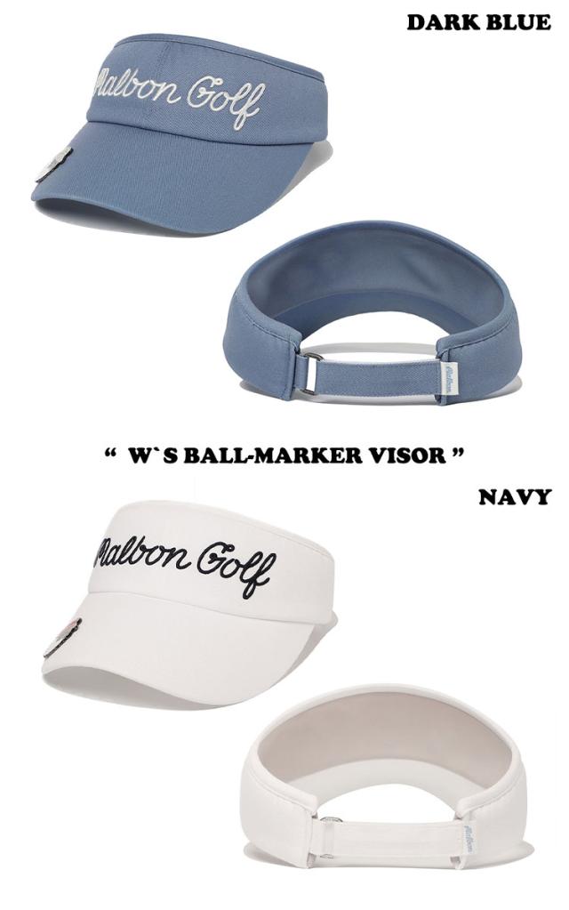 マルボンゴルフ サンバイザー MALBON GOLF W`S BALL-MARKER VISOR