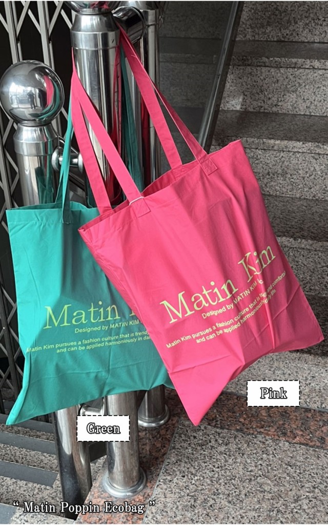 【即納/国内配送】マーティンキム トートバッグ Matin Kim MATIN POPPIN ECOBAG マーティン ポッピン エコバッグ  MK2335BG035M バッグ｜au PAY マーケット