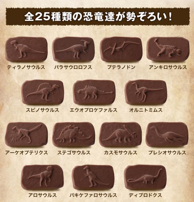 恐竜 楽しむチョコ ジュラシックショコラ25 チョコレート お子様へ の通販はau Wowma ワウマ チョコレート 専門店マキィズ 商品ロットナンバー 281108985