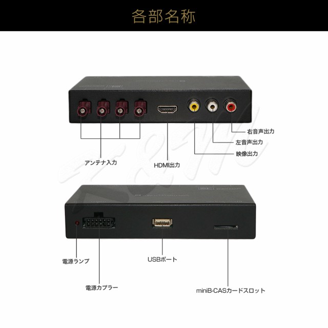 HOT低価 TOYOTA 4チューナー 4アンテナ miniB-CASカード付き 1年保証の通販はau PAY マーケット - KMサービス|商品ロットナンバー クレスタ 地デジチューナー カーナビ ワンセグ フルセグ FAKRAコネクター 特価大得価