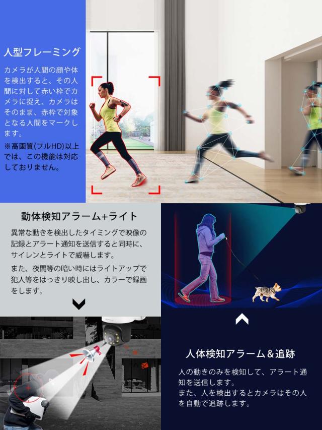 wifi対応の防犯カメラ