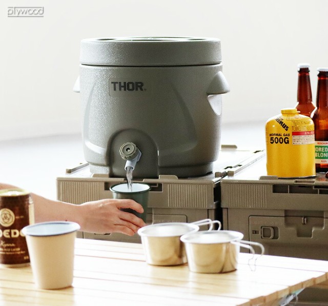 ウォータージャグ キャンプ 保冷 おしゃれ ディテール ソーウォータージャグ 10L DETAIL THOR WATER JUG 保温 ウォータータンク  ウォーターサーバー 水 スポーツドリンク 防災 防災グッズ 大容量 アウトドア 運動会 部活 お花見【12時迄のご注文は当日発送☆送料無料】の ...