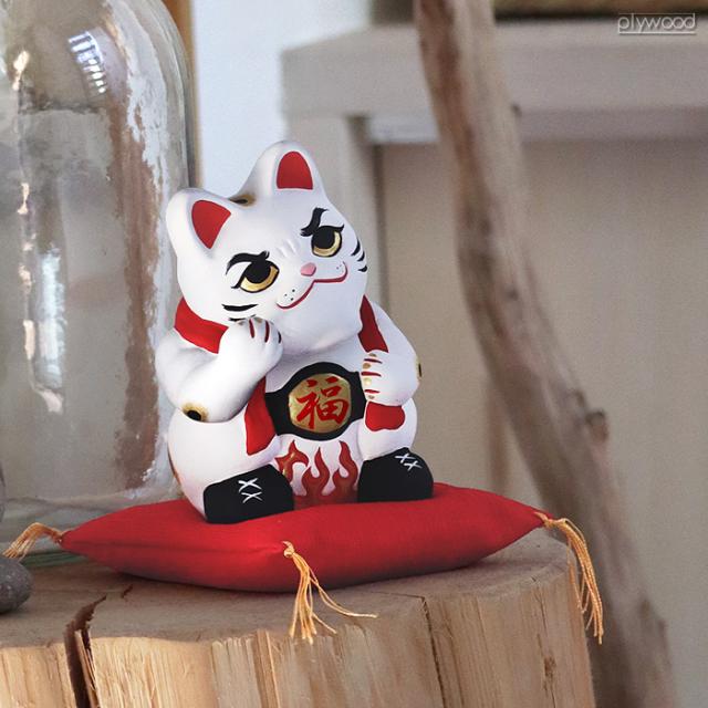 特典付】招き猫 置物 おしゃれ かわいい 陶器 ラッキーキャット 開店