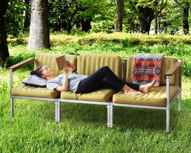 OUTPUT LIFE AIR GLAMP SOFA 3P アウトプットライフ エアグランプ